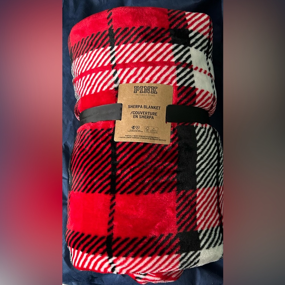 Pink by Victoria’s Secret Sherpa blanket